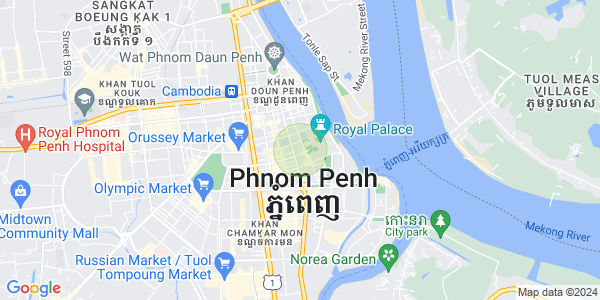 แผนที่ จักตอมุข, ดวนป็ญ, พนมเปญ