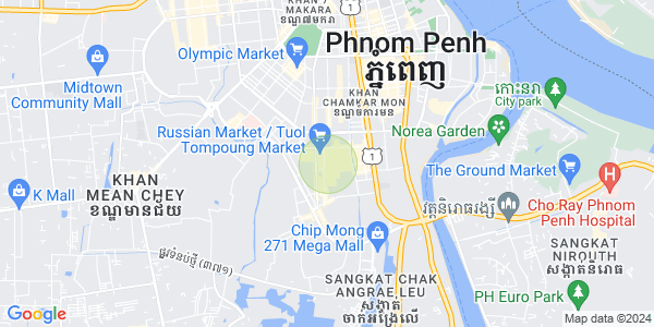 Mapa: Boeung Trabek, Chamkarmon, Phnom Penh