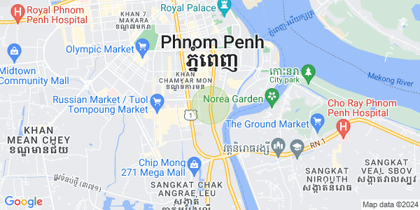 Map of Tonle Bassac, Chamkarmon, Phnom Penh