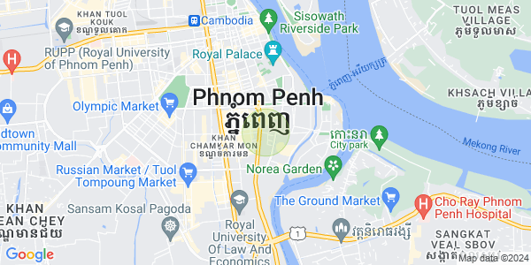 ផែនទី ទន្លេបាសាក់, ចំការមន, ភ្នំពេញ