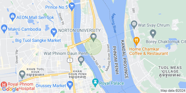 Carte de Chroy Changvar, Phnom Penh