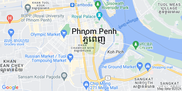 แผนที่ โตนเลบาสัก, จัมการมอน, พนมเปญ