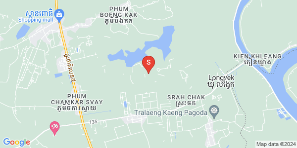 Carte de Longveaek, Kampong Tralach, Kampong Chhnang