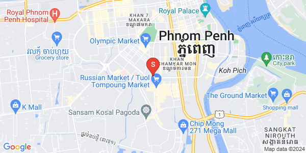 Map of BKK 1, Boeng Keng Kang, Phnom Penh