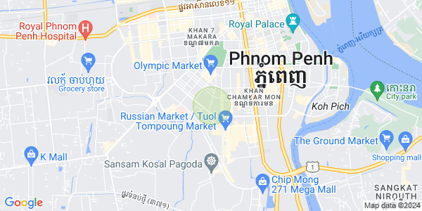 Tumnob Tuek镇, 波哥堪, 金边地图
