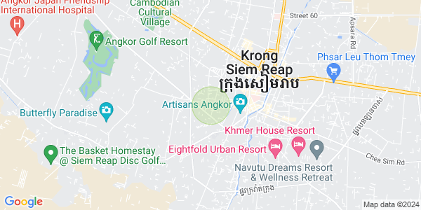 Svay Dangkum구역, 씨엠립 지도