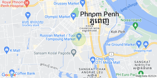แผนที่ ตุมนบตึก, บึงเกงกอง, พนมเปญ