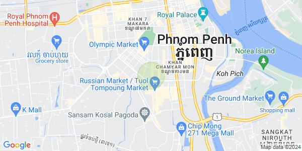 Toul Svay Prey 1镇, 波哥堪, 金边地图