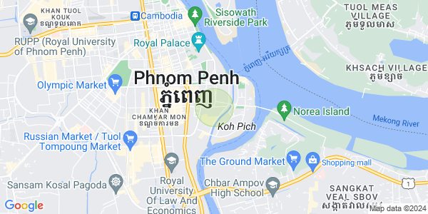 แผนที่ โตนเลบาสัก, จัมการมอน, พนมเปญ
