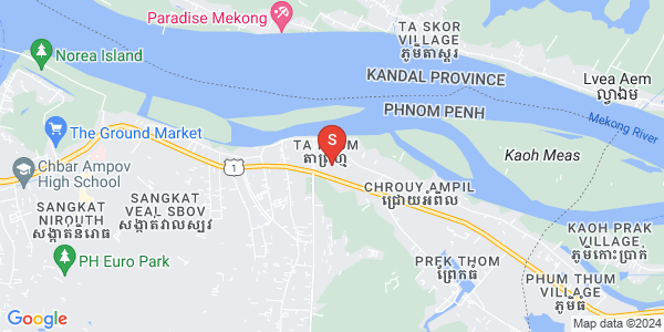 Mapa: Preaek Aeng, Chbar Ampov, Phnom Penh