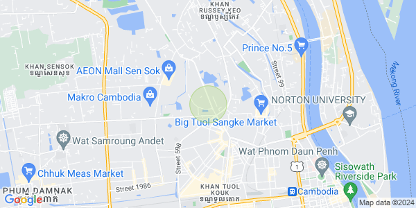 Tuol Sangkae 2촌, 레이시교외, 프놈펜 지도