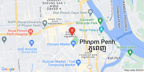 Mapa: Ou Ruessei 1, 7 Makara, Phnom Penh