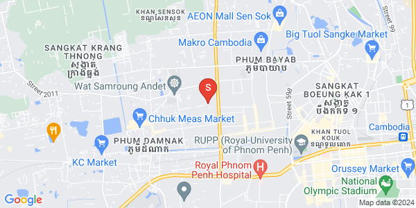 Mapa: Phnom Penh Thmey, Sen Sok, Phnom Penh