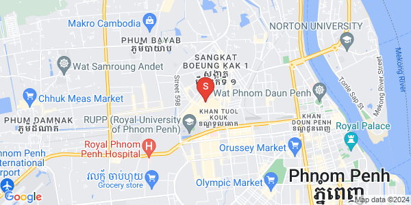 Mapa: Boeung Kak 2, Toul Kork, Phnom Penh