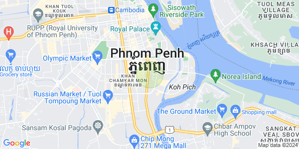 แผนที่ โตนเลบาสัก, จัมการมอน, พนมเปญ