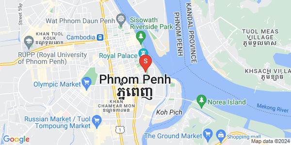 四臂湾分区, 隆边区, 金边地图