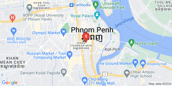 Map of BKK 1, Boeng Keng Kang, Phnom Penh