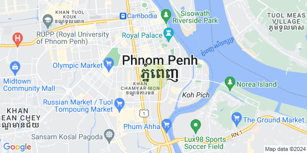 Mapa: BKK 1, Boeng Keng Kang, Phnom Penh