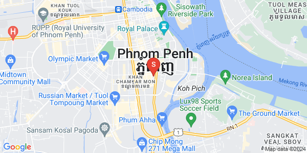 万景岗1分区（BKK1), 波哥堪, 金边地图