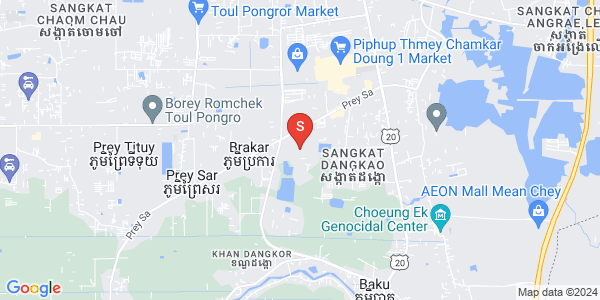 プレイサー, ダンカオ, プノンペンの地図