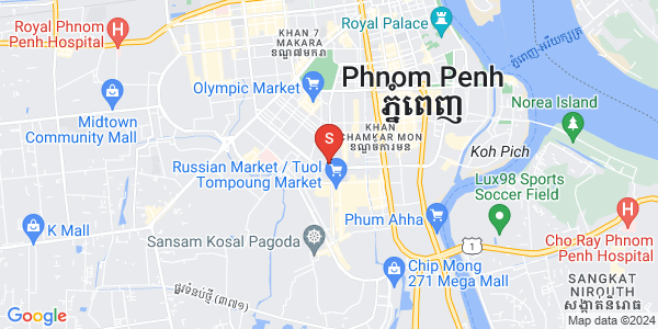 Map of Veal Vong, 7 Makara, Phnom Penh