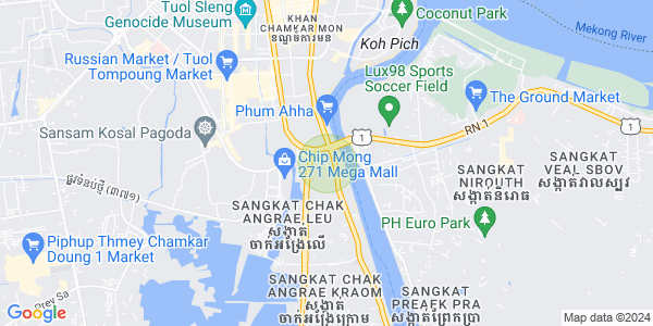 长夏上社分区, 棉芷区, 金边地图