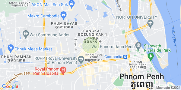 แผนที่ บึงกัก 2, ตuolโกก, พนมเปญ