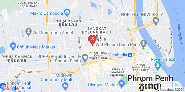 แผนที่ บึงกัก 2, ตวลโคก, พนมเปญ