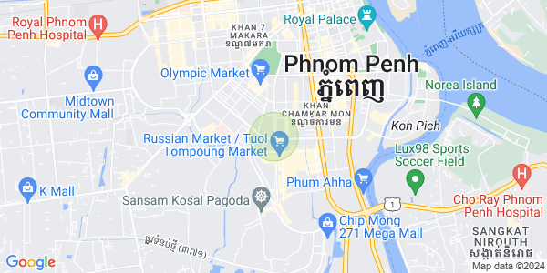 Mapa: Toul Svay Prey 1, Boeng Keng Kang, Phnom Penh