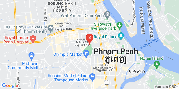 Mapa: Veal Vong, 7 Makara, Phnom Penh