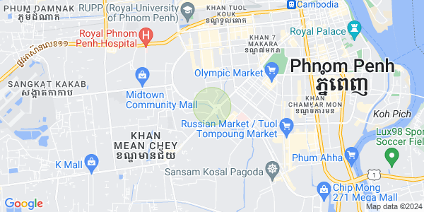 Map of Tuek Thla, Sen Sok, Phnom Penh