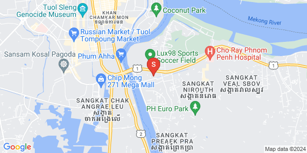 Mapa: Nirouth, Chbar Ampov, Phnom Penh