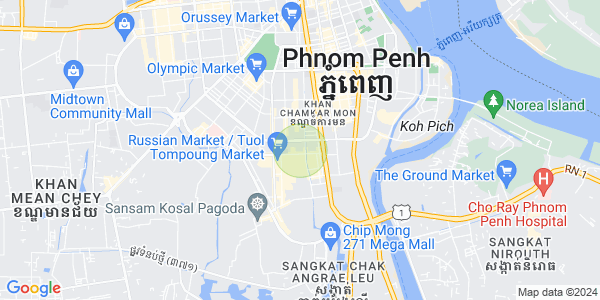 Carte de Boeung Trabek, Chamkarmon, Phnom Penh