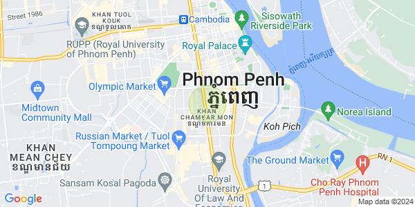 Carte de BKK 2, Boeng Keng Kang, Phnom Penh
