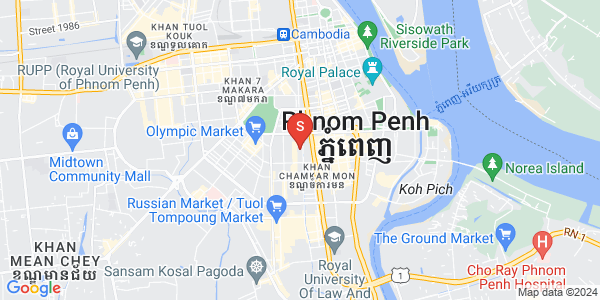 万景岗2分区（BKK2), 波哥堪, 金边地图