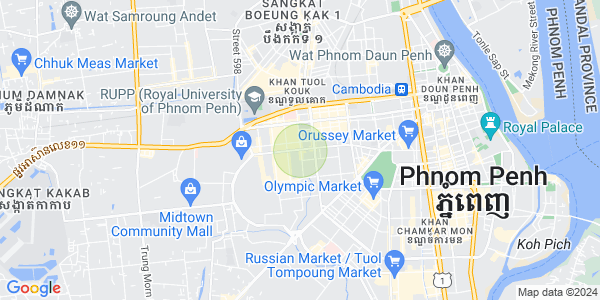Mapa: Tuek L'ak 3, Toul Kork, Phnom Penh
