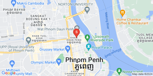 Carte de Phsar Chas, Daun Penh, Phnom Penh