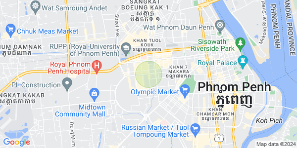 แผนที่ บึงสลัง, ตuolโกก, พนมเปญ