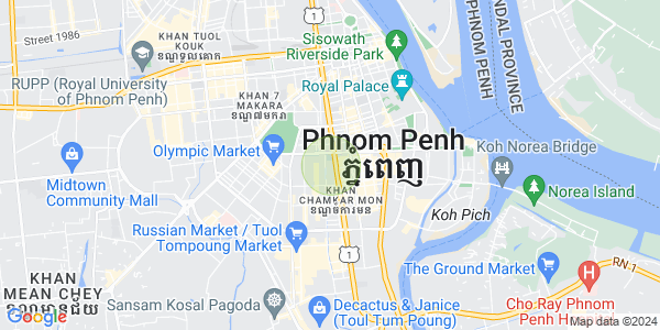 Map of BKK 3, Boeng Keng Kang, Phnom Penh