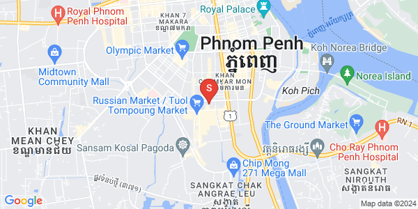 Mapa: BKK 2, Boeng Keng Kang, Phnom Penh