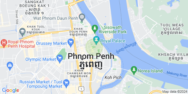 Chey Chumneah分区, 隆边区, 金边地图