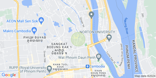 Carte de Chrang Chamres 2, Russey Keo, Phnom Penh