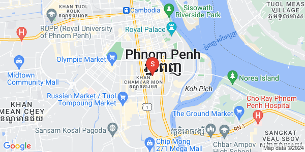 万景岗1分区（BKK1), 波哥堪, 金边地图