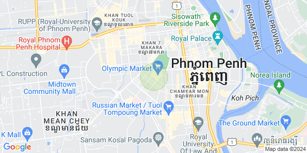 Map of Veal Vong, 7 Makara, Phnom Penh