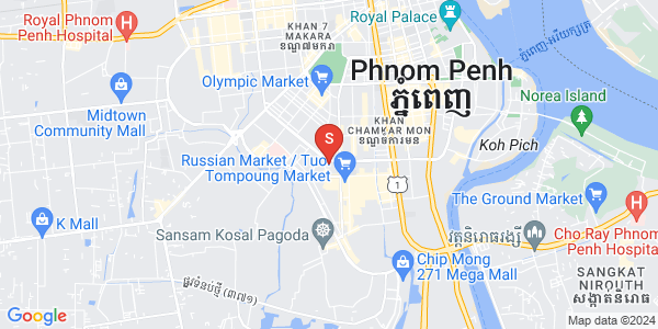 Mapa: Toul Tum Poung 2, Chamkarmon, Phnom Penh