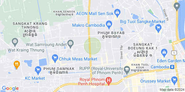 Mapa: Phnom Penh Thmey, Sen Sok, Phnom Penh