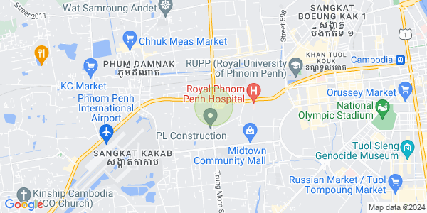 Mapa: Tuek Thla, Sen Sok, Phnom Penh