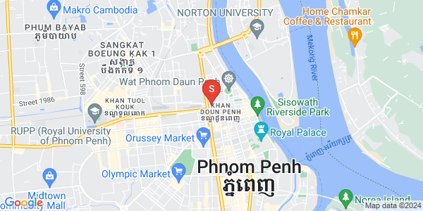 แผนที่ วัดพนม, ดวนป็ญ, พนมเปญ