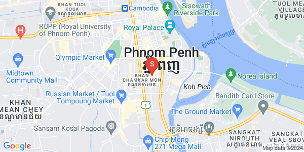 万景岗1分区（BKK1), 波哥堪, 金边地图
