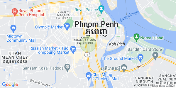 Mapa: BKK 2, Boeng Keng Kang, Phnom Penh